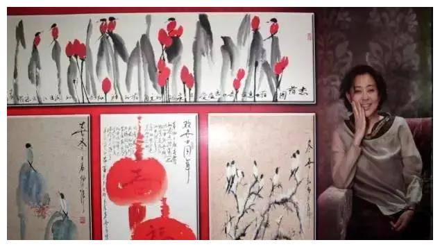 只因出名，倪萍一幅画卖到了百万人民币