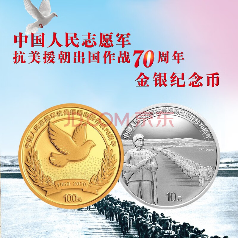 中志愿军抗美援朝的纪念币(中国人民志愿军抗美援朝纪念币价格)